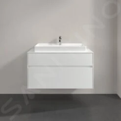 Villeroy & Boch Collaro - Wastafelonderkast, 1000x548x500 Mm, 2 Laden, Glossy White C02000DH -Duravit || Geberit || Grohe Verkoopwinkel 6d67b25334b6b04bba0c7c2f