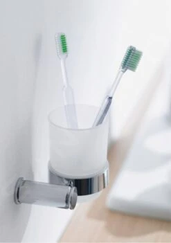 Duravit D-Code - Tandenborstelhouder, Rechts, Melkglas/chroom 0099201000 -Duravit || Geberit || Grohe Verkoopwinkel 6e6c7c7e187d1d23b8252a0f