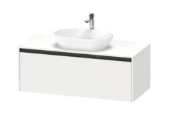 Duravit Ketho.2 - Wastafelonderkast Met Uitsparing 459x1200x550 Mm, 1 Lade, Mat Wit K24887018180000