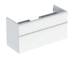 Geberit ICon - Wastafelonderkast, 118x62x48 Cm, 2 Laden, Glanzend Wit 502.306.01.1