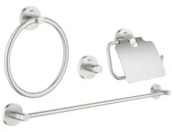 Grohe Essentials - Accessoireset 4 In 1, Supersteel 40776DC1