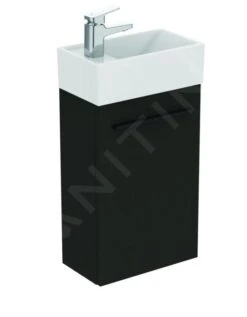 Ideal Standard I.Life S - Wastafelonderkast, 354x550x202 Mm, 1 Deur, Mat Carbon Grijs T5302NV -Duravit || Geberit || Grohe Verkoopwinkel 71c3232c1429020e53e00f43