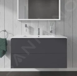 Duravit L-Cube - Wastafelonderkast 550x1020x481 Mm, 2 Laden, Grafiet Mat LC624204949 -Duravit || Geberit || Grohe Verkoopwinkel 726d469b9f3c946a27927330