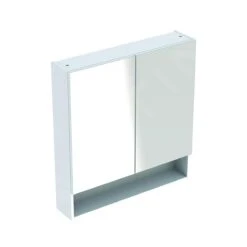 Geberit Selnova Square - Spiegelkast 850x588x175 Mm, 2 Deuren, Glanzend Wit 501.264.00.1