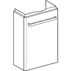 Geberit Selnova Compact - Wastafelkast, 408x231x605 Mm, 1 Deur, Licht Grijs 501.925.42.1 -Duravit || Geberit || Grohe Verkoopwinkel 7344481131f196473747ada7