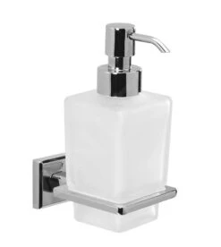 Sapho Gedy Colorado - Zeepdispenser, Chroom/satin Glas 6981