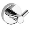 Sapho X-Round - Dubbele Handdoekhaak E, Chroom XR202
