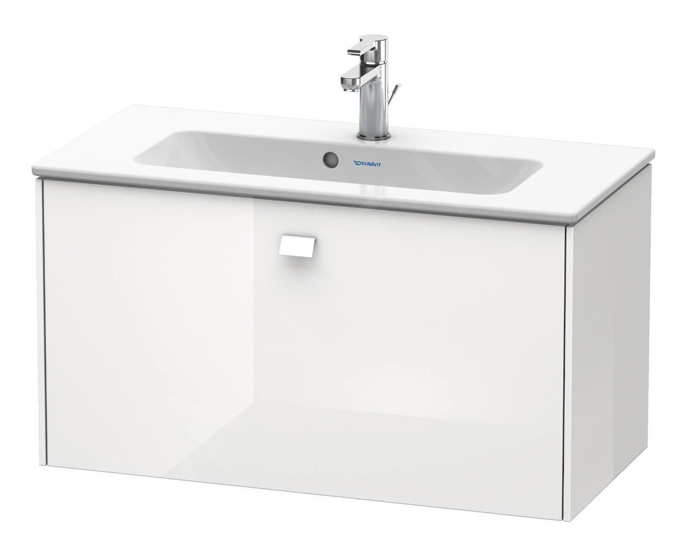Duravit Brioso - Compact Wastafelonderkast 442x820x389 Mm, 1 Lade, Glans Wit BR401102222 1 Duravit Brioso - Compact Wastafelonderkast 442x820x389 Mm, 1 Lade, Glans Wit BR401102222