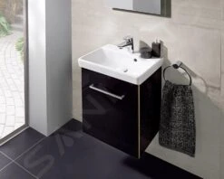 Villeroy & Boch Avento - Wastafelkast, 430x514x352 Mm, 1 Deur, Crystal Black A88700B3 -Duravit || Geberit || Grohe Verkoopwinkel 7734520c17bb9d4667f62a21 1