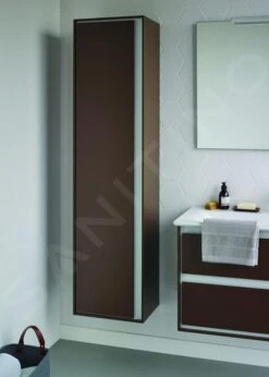 Ideal Standard Connect Air - Hoge Kast 400x300x1600 Mm, Bruin Mat/wit Mat E0832VY -Duravit || Geberit || Grohe Verkoopwinkel 77582563e5b949e95811a044 3