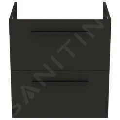 Ideal Standard I.Life A - Wastafelonderkast, 600x440x630 Mm, 2 Laden, Mat Carbon Grijs T5255NV -Duravit || Geberit || Grohe Verkoopwinkel 782c4465a9d8dbdadfaa2c21