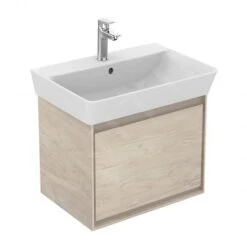 Ideal Standard Connect Air - Wastafelonderkast Cube 550 Mm, 480x409x400 Mm, Decor Licht Hout/lichtbruin Mat E0844UK