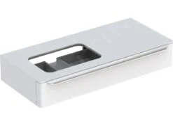 Geberit MyDay - Wastafelonderkast, 1150x545x200 Mm, 1 Schuiflade Met LED-verlichting, Glanzend Wit 824260000