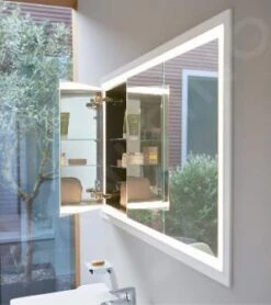 Duravit L-Cube - Spiegelkast Met LED-verlichting, Inbouw, 700x1000x155 Mm, 2 Deuren, Wit LC7652000001000 -Duravit || Geberit || Grohe Verkoopwinkel 78af1a60ebefa2f490b26283