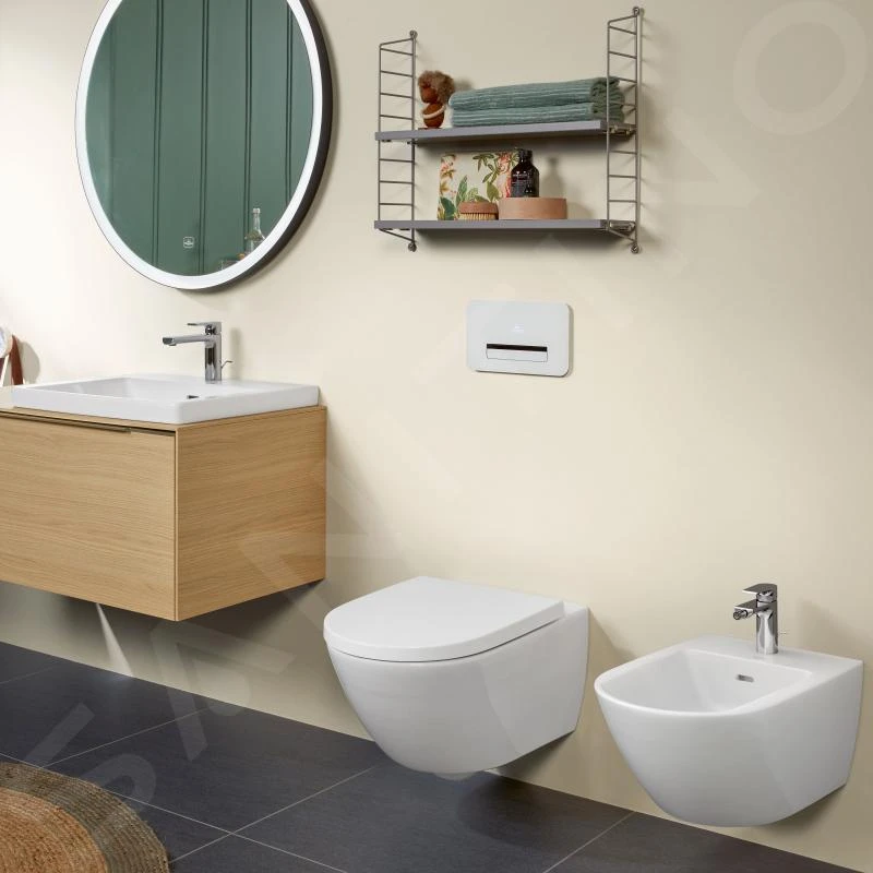 Villeroy & Boch Subway 3.0 - Hangend Bidet 560x375 Mm, Met Overloop, Met Kraangat, CeramicPlus, Alpine Wit 447000R1 4 Villeroy & Boch Subway 3.0 - Hangend Bidet 560x375 Mm, Met Overloop, Met Kraangat, CeramicPlus, Alpine Wit 447000R1 - Afbeelding 4