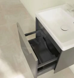 Villeroy & Boch Subway 3.0 - Wastafelonderkast, 473x429x408 Mm, 1 Lade, Grafiet C58000VR -Duravit || Geberit || Grohe Verkoopwinkel 7947131a90138eb172d176d7