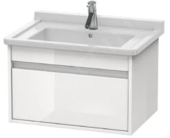 Duravit Ketho - Wastafelonderkast 410x800x455 Mm, 1 Lade, Glanzend Wit KT666402222