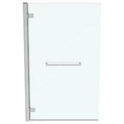 Ideal Standard I.Life - Badscherm Met Handdoekhouder, 900 Mm, Links, Silver Bright/helder Glas T4889EO -Duravit || Geberit || Grohe Verkoopwinkel 7aa6a4817860c97df8b794b0