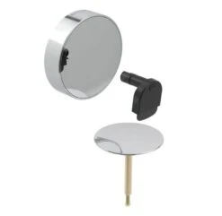 Geberit Toebehoren - Afbouwset Voor Badafvoer, Met Draaibediening En Toevoer D52, Chroom 150.481.21.1