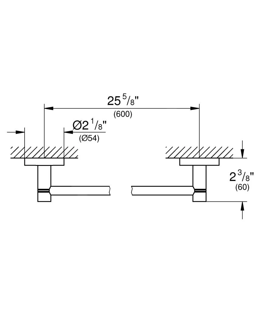 Grohe Essentials - Handdoekhouder, Geborsteld Grafiet Donker 40366AL1 2 Grohe Essentials - Handdoekhouder, Geborsteld Grafiet Donker 40366AL1 - Afbeelding 2