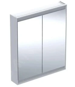 Geberit ONE - Spiegelkast Met LED-verlichting, 750x900x150 Mm, 2 Deuren, Wit 505.812.00.2