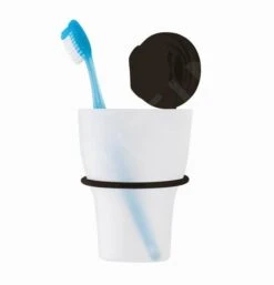 Compactor Bestlock - Tandenborstelhouder Met Zuignap, Kunststof/zwart RAN9782