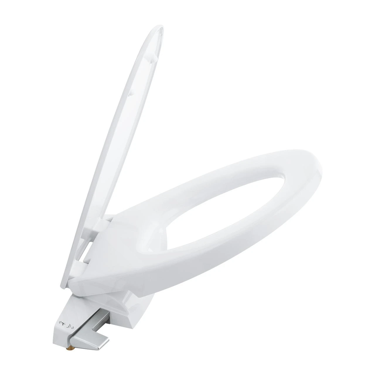 Grohe Bau Ceramic - Manuele Douche Wc Bril, SoftClose, Alpine Wit 39648SH0 6 Grohe Bau Ceramic - Manuele Douche Wc Bril, SoftClose, Alpine Wit 39648SH0 - Afbeelding 6