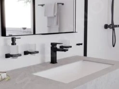 Hansgrohe AddStoris - Zeepdispenser Met Houder, Mat Glas/zwart Mat 41745670 -Duravit || Geberit || Grohe Verkoopwinkel 7c94bf1f2bbb56c8ae2dd514