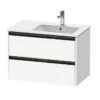 Duravit Ketho.2 - Wastafelkast 549x810x480 Mm, 2 Laden, Mat Wit K25268018180000