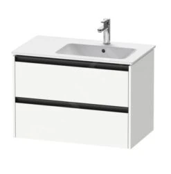 Duravit Ketho.2 - Wastafelkast 549x810x480 Mm, 2 Laden, Mat Wit K25268018180000