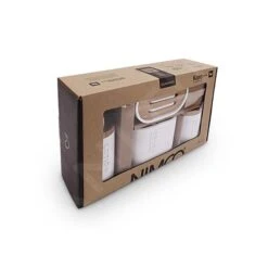 Nimco Kora - Set Badkamer Accessoires 4 In 1, Wit/bamboe KO 24000SET-05 -Duravit || Geberit || Grohe Verkoopwinkel 7ea1b8e55c1c8a59ad65a6c0