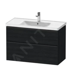 Duravit D-Neo - Wastafelonderkast 984x625x452 Mm, 2 Laden, Black Oak DE435601616