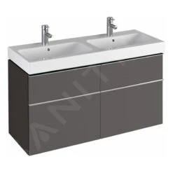Geberit ICon - Onderkast Voor Dubbele Wastafel Met 4 Laden 1200 Mm, Lava Look 841521000 -Duravit || Geberit || Grohe Verkoopwinkel 8205afcb9eae0a874e4cbee5