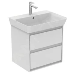 Ideal Standard Connect Air - Wastafelonderkast 530x409x517 Mm, Glanzend Wit/mat Wit Gelakt E1606B2 -Duravit || Geberit || Grohe Verkoopwinkel 821a793a9fa642823fd75ac3