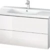 Duravit L-Cube - Wastafelonderkast 555x1020x481 Mm, 2 Laden, Glanzend Wit LC625002222