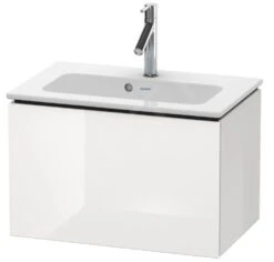 Duravit L-Cube - Wastafelonderkast Compact, 400x620x391 Mm, 1 La, Glanzend Wit LC615602222