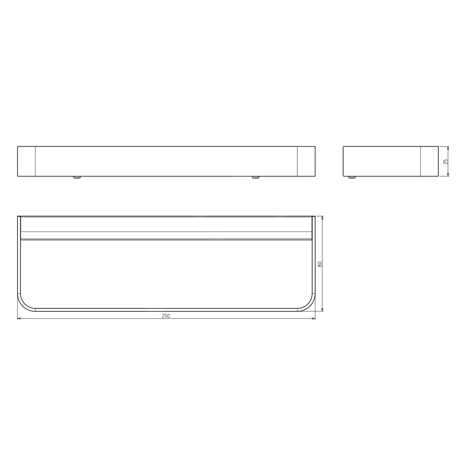 Sapho Bella - Handoekhouder , 250 Mm, Chroom FA115 2 Sapho Bella - Handoekhouder , 250 Mm, Chroom FA115 - Afbeelding 2