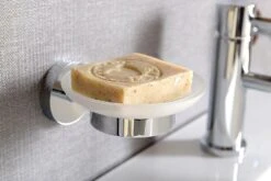 Sapho X-Round - Zeepschaal Met Houder, Glas/chroom XR803 -Duravit || Geberit || Grohe Verkoopwinkel 825785fc7cd4253f6357056e