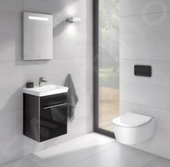 Villeroy & Boch Avento - Wastafelkast, 430x514x352 Mm, 1 Deur, Crystal Black A88700B3 -Duravit || Geberit || Grohe Verkoopwinkel 83f14afb4d3b28b147f81138 1