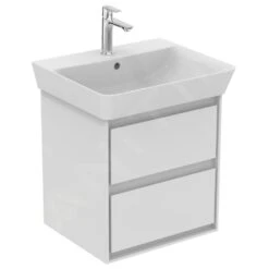 Ideal Standard Connect Air - Wastafelonderkast 480x409x517 Mm, Glanzend Wit/mat Wit Gelakt E1607B2 -Duravit || Geberit || Grohe Verkoopwinkel 86ec337a53ba2495e96494f2