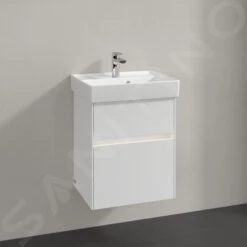 Villeroy & Boch Collaro - Wastafelonderkast, 460x546x374 Mm, 2 Lades, Glossy White C00600DH -Duravit || Geberit || Grohe Verkoopwinkel 8711f11c01a9534e8e87baa6
