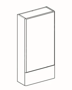 Geberit Selnova Square - Spiegelkast 850x418x176 Mm, 2 Deuren, Glanzend Wit 500.155.01.1 -Duravit || Geberit || Grohe Verkoopwinkel 878202c2cbe363227e37eff8 1