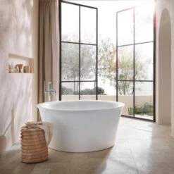 Duravit White Tulip - Vrijstaand Bad, Diameter 1400 Mm, ClickClack, Wit 700470000000000 -Duravit || Geberit || Grohe Verkoopwinkel 88784967fdbd44fe6ec7366c