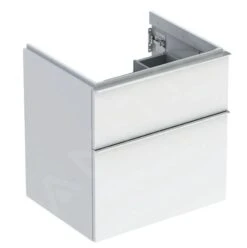 Geberit ICon - Wastafelonderkast 592x615x476 Mm, 2 Laden, Glanzend Wit 502.303.01.2
