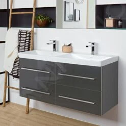 Villeroy & Boch Avento - Wastafelkast, 1180x514x452 Mm, 4 Laden, Crystal Grey A89300B1 -Duravit || Geberit || Grohe Verkoopwinkel 8b75273223c274eddee3c16f
