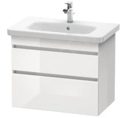 Duravit DuraStyle - Wastafelonderkast 610x730x448 Mm, 2 Laden, Glanzend Wit DS648102222
