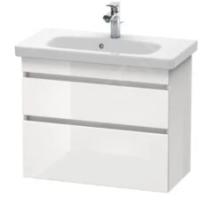 Duravit DuraStyle - Wastafelonderkast Compact, 610x730x368 Mm, 2 Laden, Glanzend Wit DS649902222