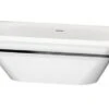 Duravit Xviu - Vrijstaand Bad, 1600x800 Mm, Met Metalen Onderstel, Wit/mat Zwart 700444000B20000