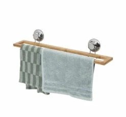 Compactor Bestlock - Handdoekrek Met Zuignap, Lengte 582 Mm, Bamboe/chroom RAN5805 -Duravit || Geberit || Grohe Verkoopwinkel 8f4b3354e1e6adf10c0fb345