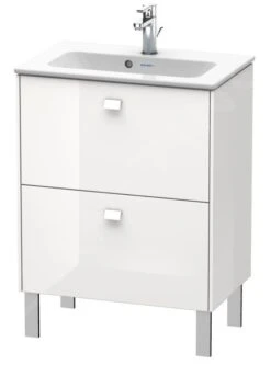 Duravit Brioso - Compact Wastafelonderkast 835x620x389 Mm, 2 Lades, Glans Wit BR440602222